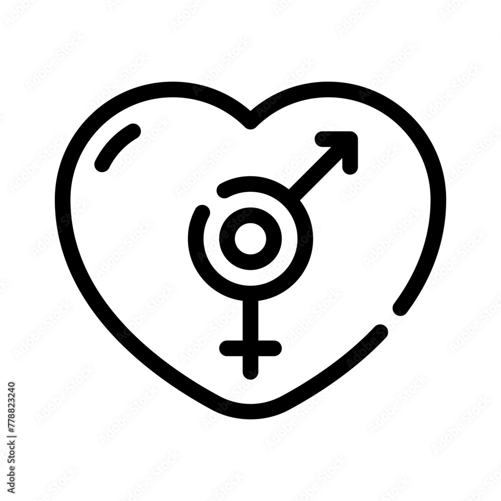genders line icon genders line icon