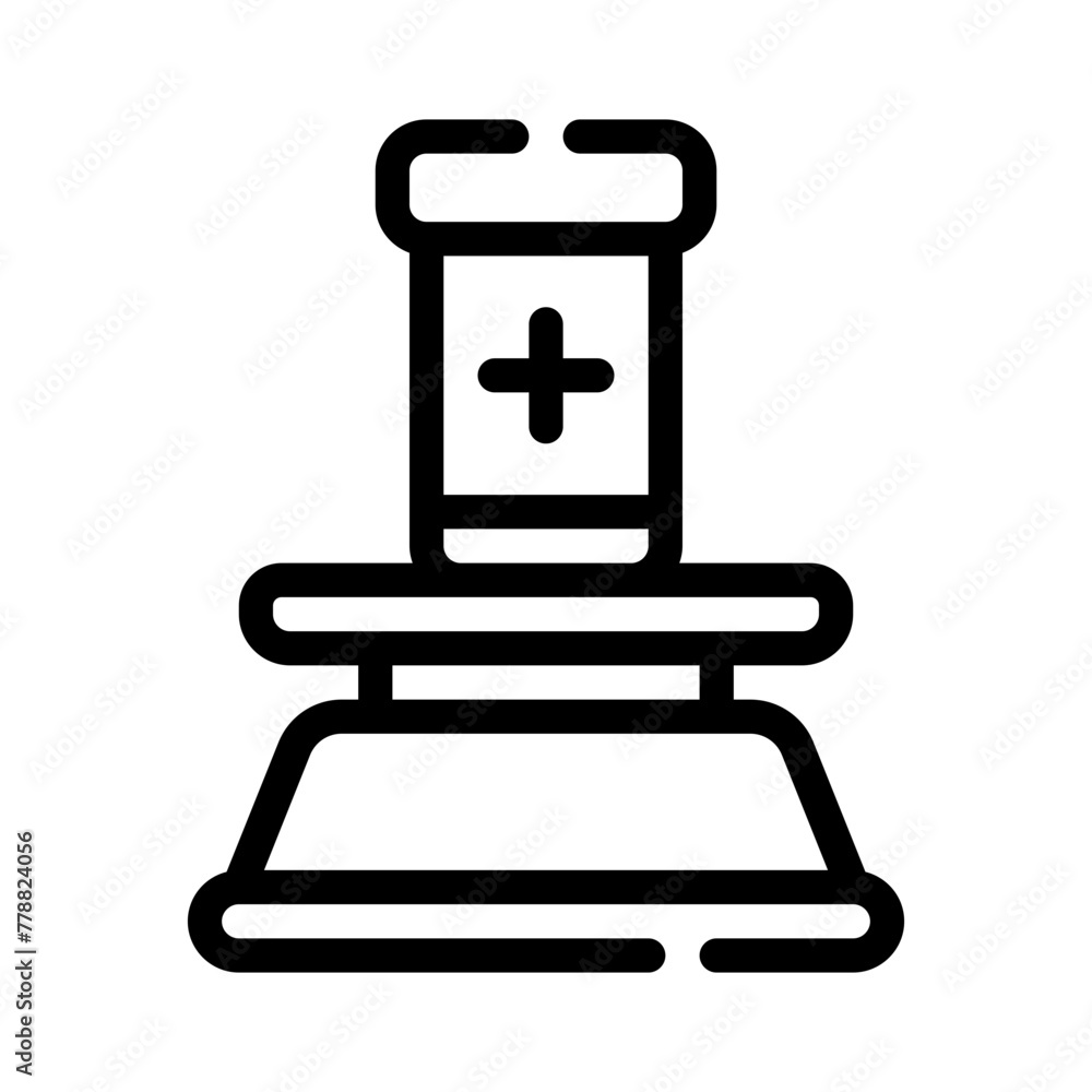 weigh scale line icon weigh scale line icon