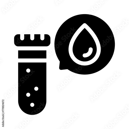 blood sample glyph icon