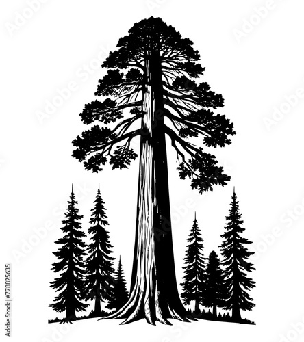 general sherman tree silhouette