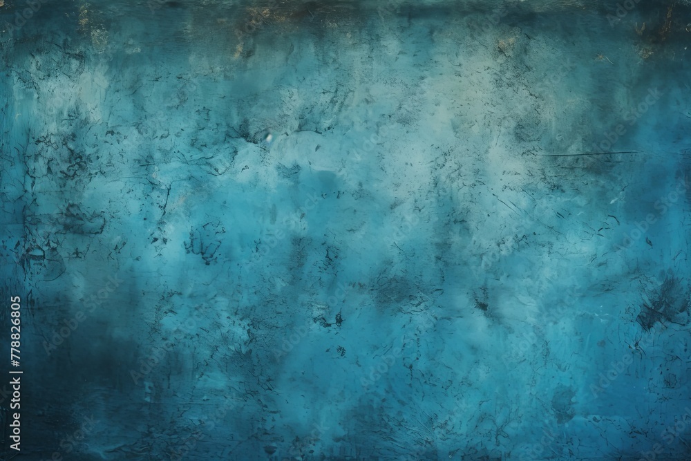 Blue hue photo texture of old paper with blank copy space for design background pattern