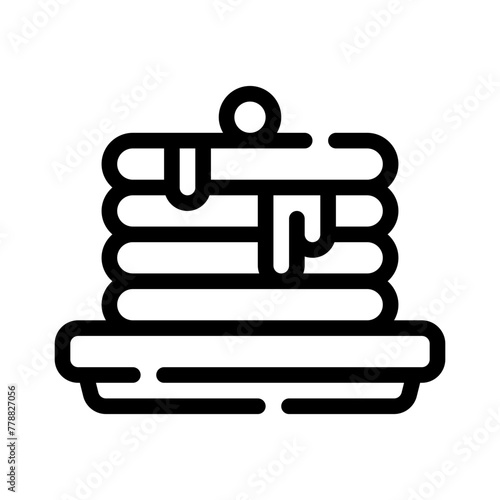 pancake line icon