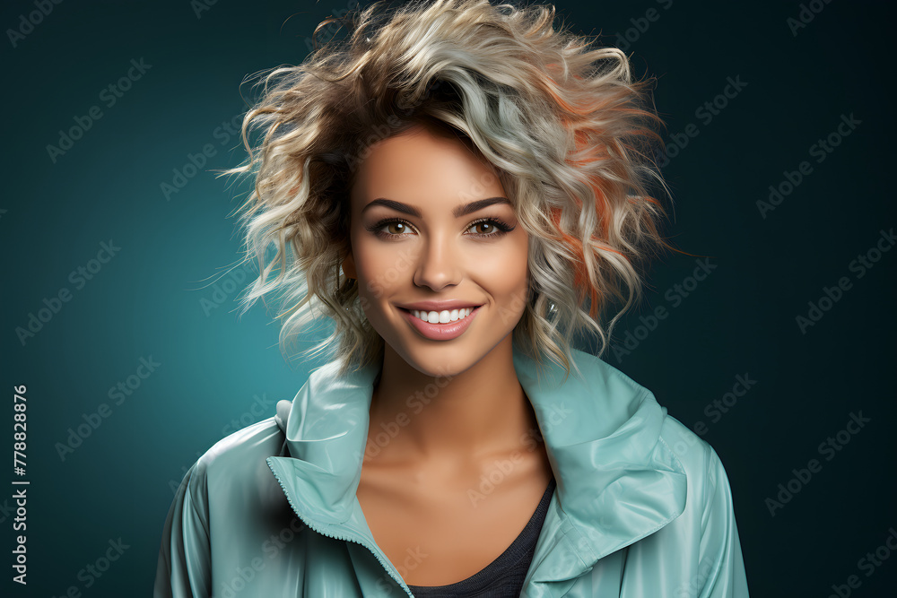 30-Year-Old Woman with Unique Fashion Sense for Advertising Use 30-Year-Old Woman with Unique Fashion Sense for Advertising Use