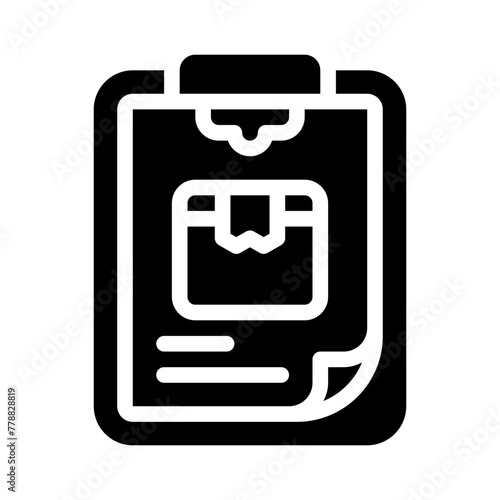 clipboard glyph icon