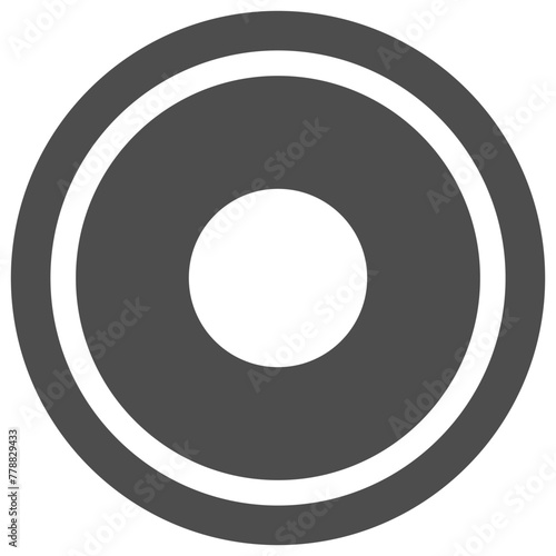 brown button icon, illustration of a circle, vector illustratioin.