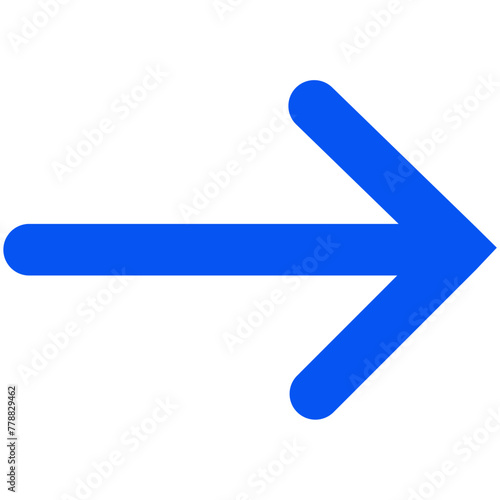 blue arrow sign, arrow right, vector illustration.