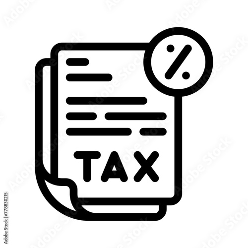 tax line icon