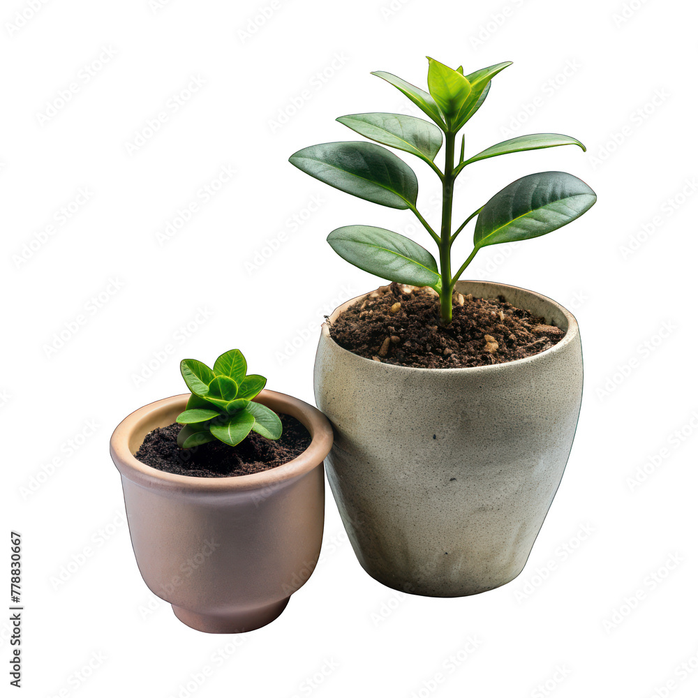 A small green plant with delicate leaves sprouts from a white pot A small green plant with delicate leaves sprouts from a white pot