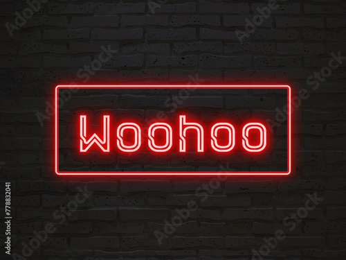 Woohoo のネオン文字
