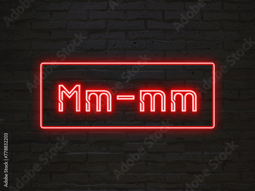 Mm-mm のネオン文字 photo