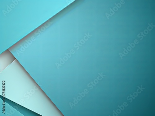 Cyan abstract color paper geometry composition background with blank copy space for design geometric pattern