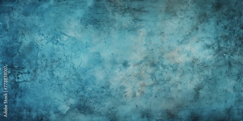 Cyan dust and scratches design. Aged photo editor layer grunge abstract background © GalleryGlider