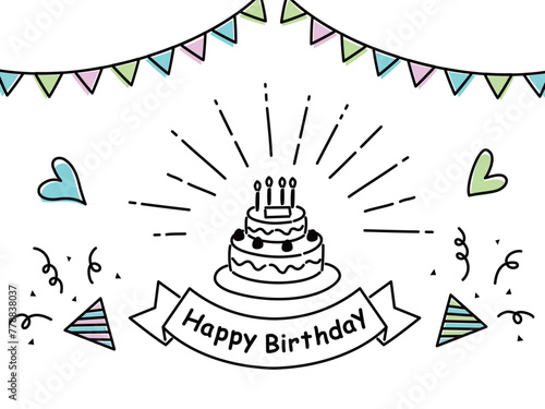 誕生日のイラスト素材