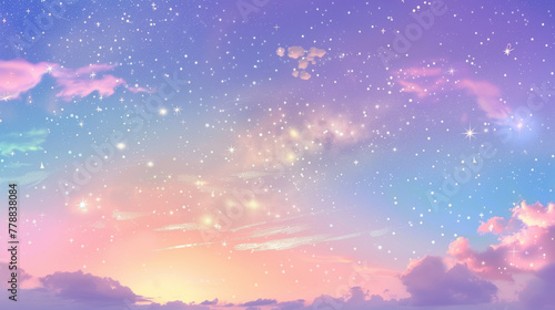 Starry Sky Gradient Background