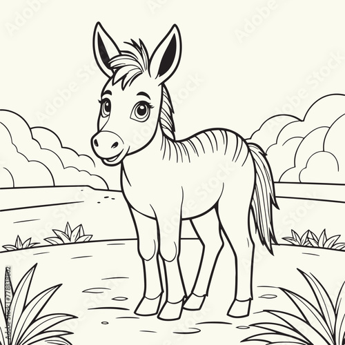 Donkey  Laughing  Mule  Humor  Illustration