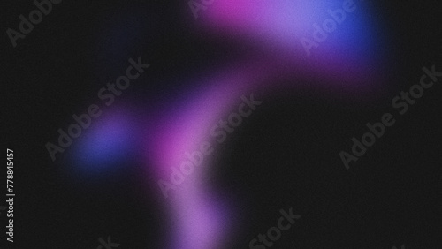 Digital grainy gradient background with blend of purple and blue colors, soft noise texture, backdrop design