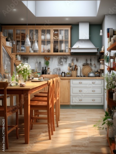 modern kitchen design UHD Wallpaper © Aqib