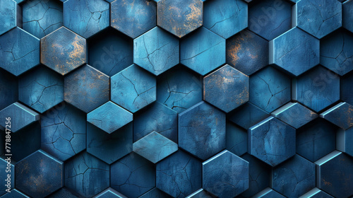 A minimalist yet bold pattern of interlocking hexagons. stylish wallpaper