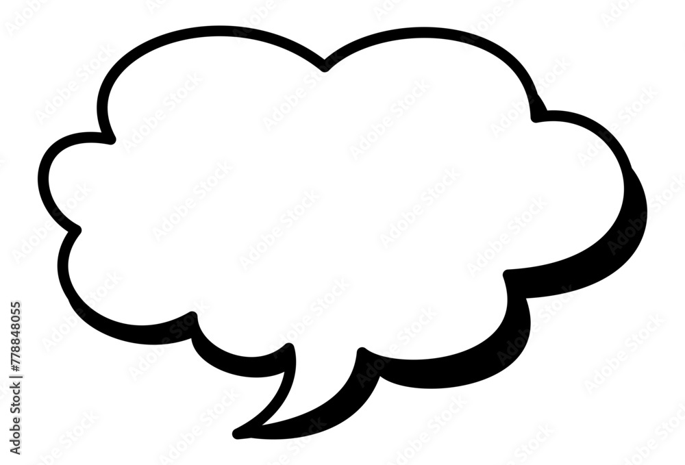 Speech bubble icon for comics. Callout cloud cartoon vector illustration. Cartoon words balloon for Comic book Speech bubble icon for comics. Callout cloud cartoon vector illustration. Cartoon words balloon for Comic book