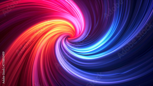 A colorful swirl of light and color