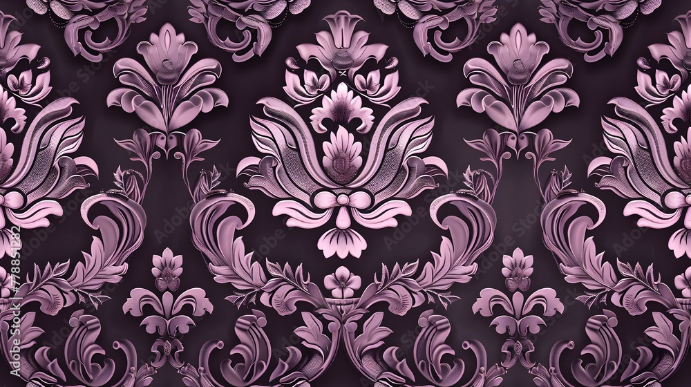 Luxury Purple Pattern Wallpaper Design: Lavish Sophistication, Hand Edited Generative AI Luxury Purple Pattern Wallpaper Design: Lavish Sophistication, Hand Edited Generative AI