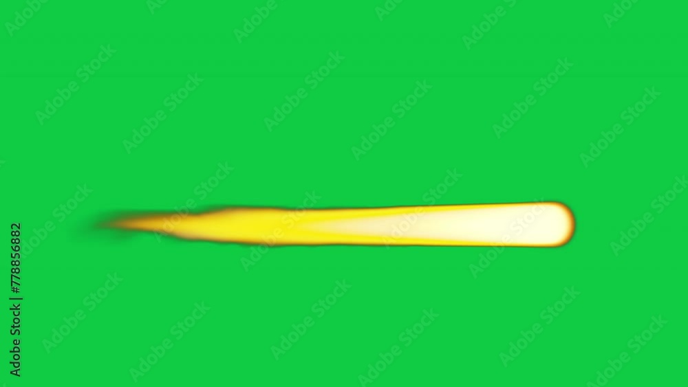 Fire from the rocket on green background Fire from the rocket on green background
