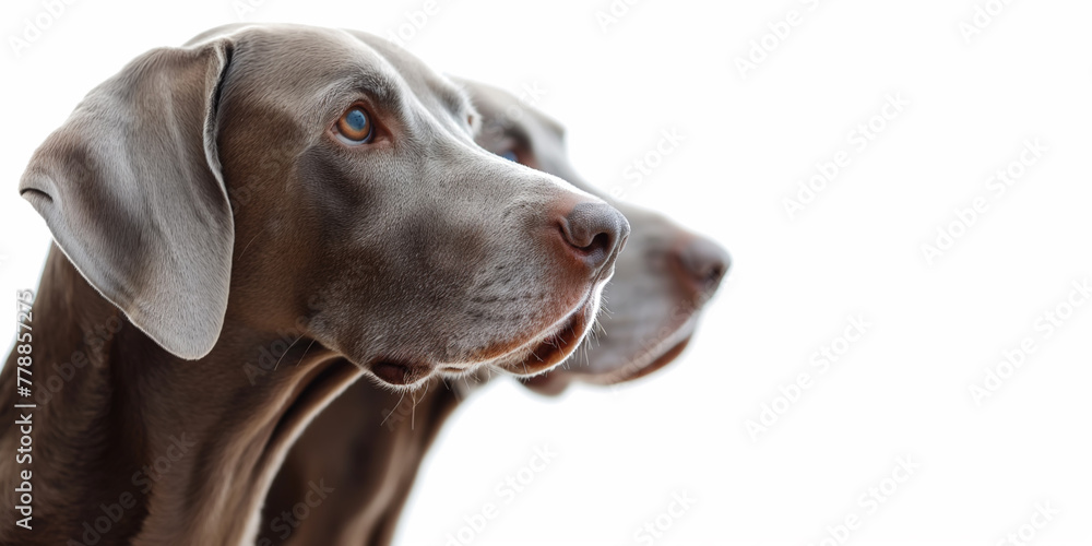 Studio portrait of a weimaraners