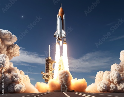 Liftoff Majesty: A Spectacular Space Shuttle Launch