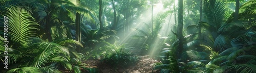 Virtual Reality exploration of ancient Rainforests