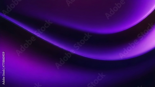 Dynamic silk wave purple gradient on black background