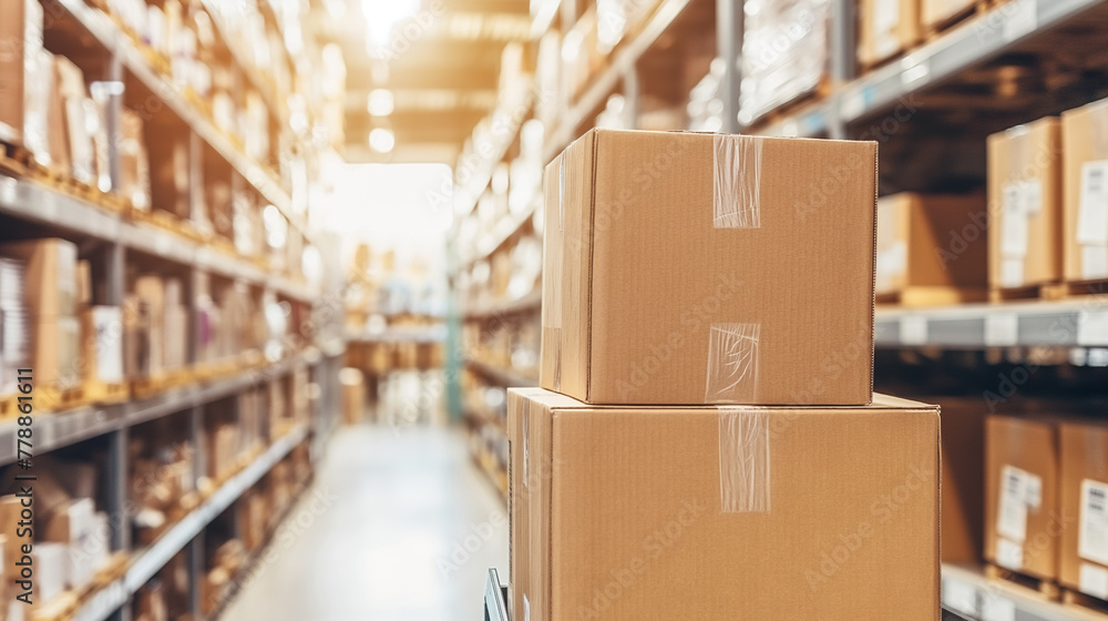 carton box in warehouse logistic and transport carton box in warehouse logistic and transport