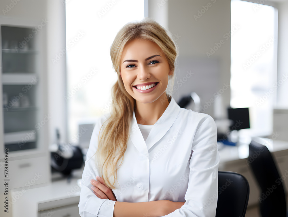 portrait of a smiling dentist portrait of a smiling dentist