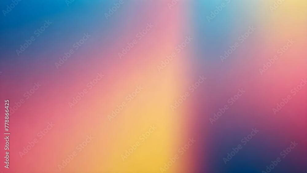 Grainy noise texture yellow, blue, and pink gradient background