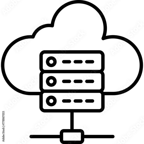 Cloud Server Icon