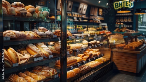 A digital scent-enabled bakery, with customers able to smell the aromas of the baked goods,