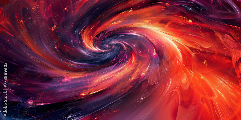 Fiery Digital Art Swirl of Red and Purple Abstract Colors Fiery Digital Art Swirl of Red and Purple Abstract Colors