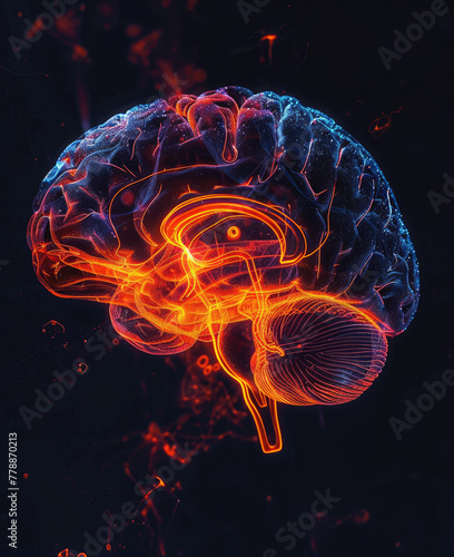 Experiment with different angles and lighting techniques to capture a unique shot of a persons brain using a birds eye view perspective for a mesmerizing effect