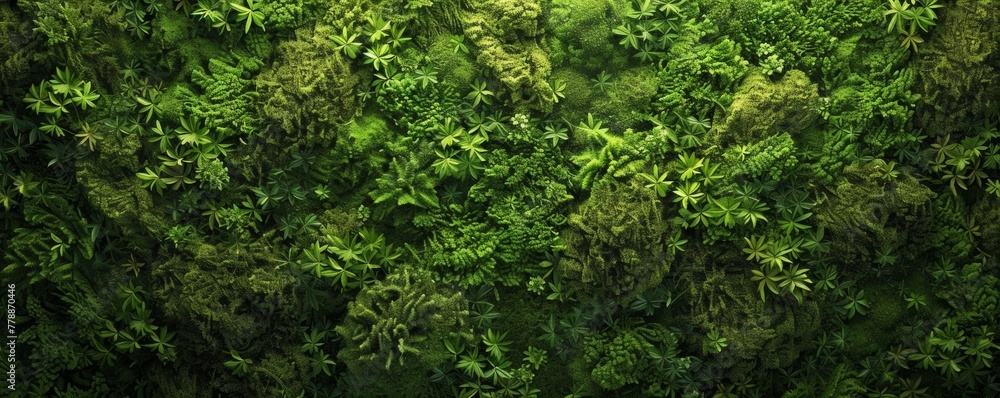 Lush green forest wall texture Lush green forest wall texture