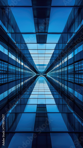 futuristic las vegas symmetrical in camera composition, where the main focus is at the center windows showing the blue clean sleek, minimalistic, realistic photography, 8K quality , vivid colors