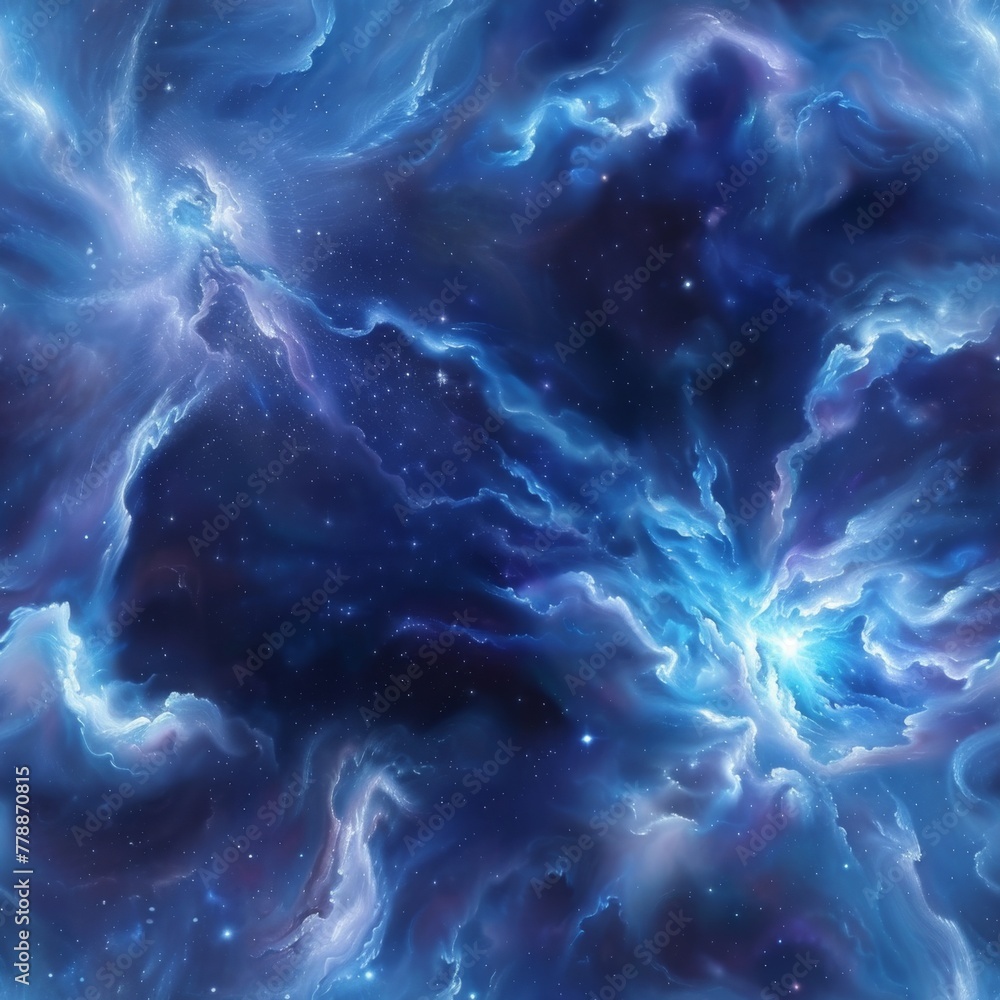 Deep Blue and Purple Space Filled With Stars Deep Blue and Purple Space Filled With Stars