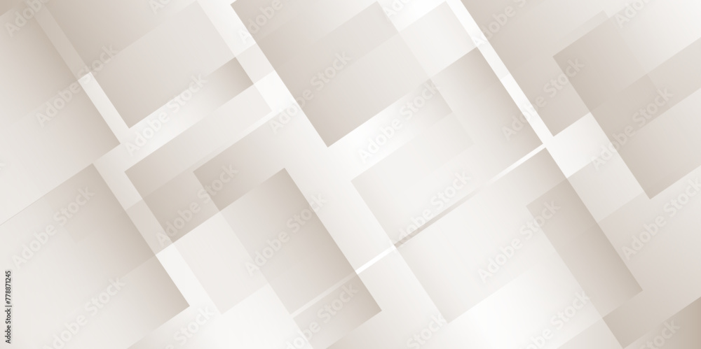 Abstract background gradient vector design. White transparent material in triangle diamond and squares shapes in random geometric pattern.