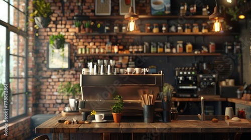 A digital scent-enabled coffee shop, with customers able to smell the aromas of the coffee,