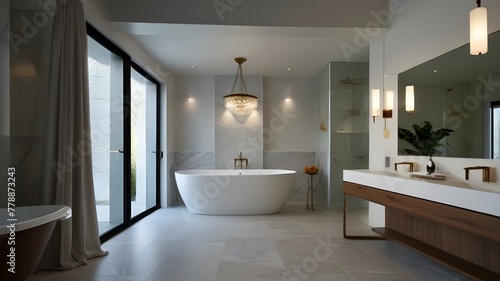 bathroom interior with bathroom