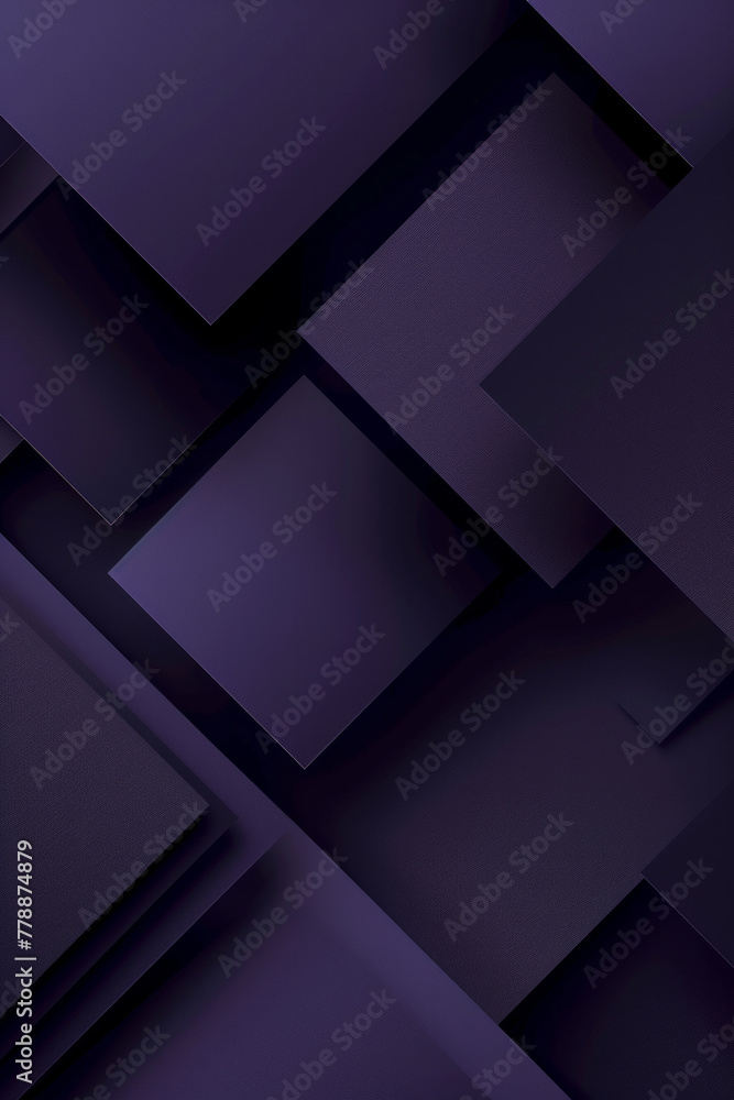 Obraz premium Abstract dark color theme with square matte element for background 