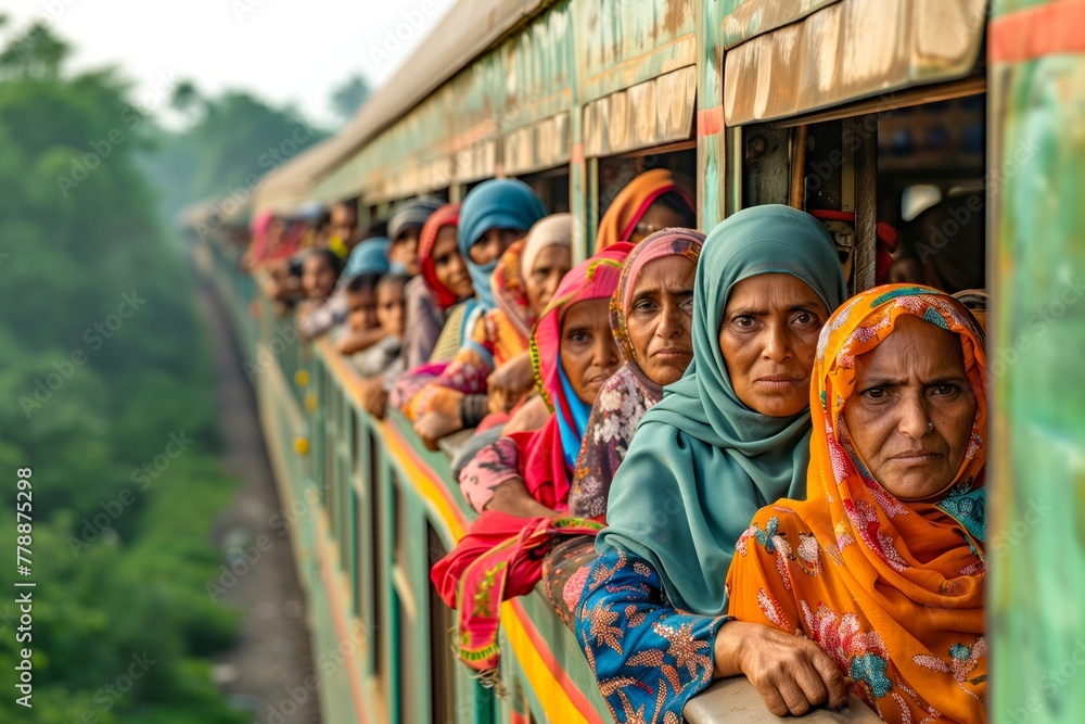 Expressive Faces of Train Passengers in Bangladesh Expressive Faces of Train Passengers in Bangladesh