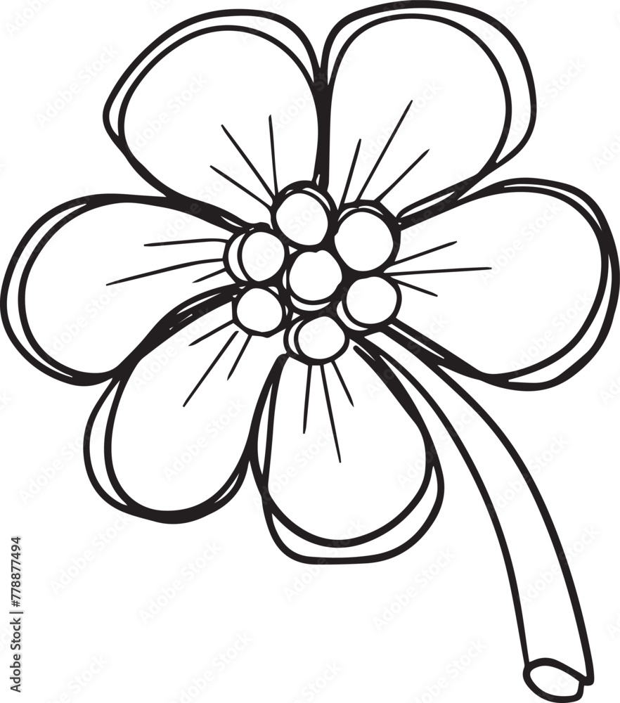 A Logo Hand Drawn Outline Squiggle Design Of a Wildflower Flower Icon Wildflower or Flower A Logo Hand Drawn Outline Squiggle Design Of a Wildflower Flower Icon Wildflower or Flower
