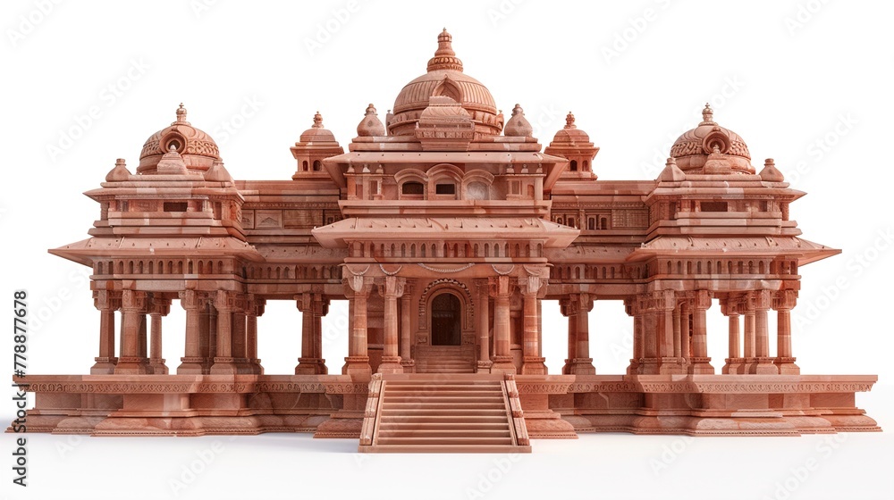 Fototapeta premium shri Ram Mandir Temple in Ayodhya,birth place Lord Rama, 22nd January ,f Pran Pratishtha of shri Ram.