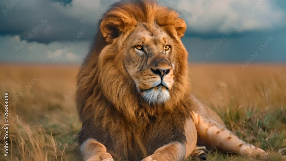 male lion in the wild male lion in the wild