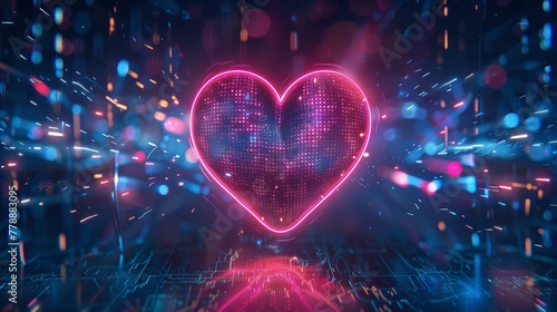 heart on the background