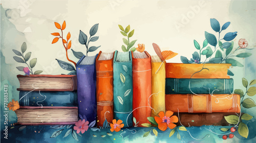 World book day illustration